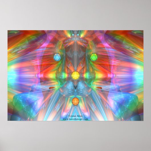Crystal Alien Poster (Voorkant)