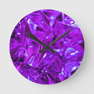 Crystal Amethyst Paarse Gemstone Ronde Klok