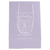 Crystal Anniversaire 3 ans femme sac cadeau (Dos)