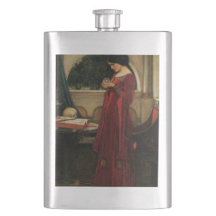 Crystal Bal Vrouw Waterhouse Schilderij Heupfles
