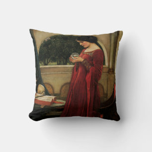 Crystal Bal Vrouw Waterhouse Schilderij Kussen