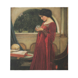 Crystal Bal Vrouw Waterhouse Schilderij Notitieblok