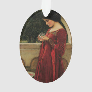 Crystal Bal Vrouw Waterhouse Schilderij Ornament