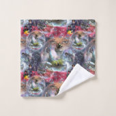 Crystal Ball Halloween Witch Bad Handdoek (Wasdoekje)