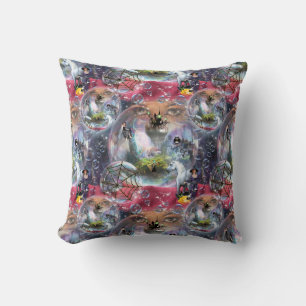 Crystal Ball Halloween Witch Kussen