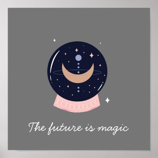 Crystal ball mystical psychic poster (Voorkant)