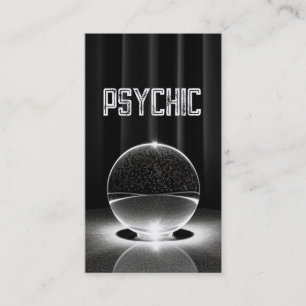 Crystal Ball Psychic Dark Visitekaartje