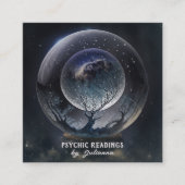 Crystal Ball Psychic Medium Tarot Reader Vierkante Visitekaartje (Voorkant)
