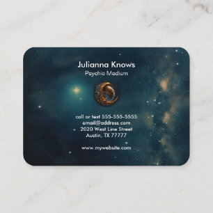 Crystal Ball Psychic Medium Tarot Reader Visitekaartje