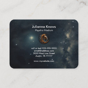 Crystal Ball Psychic Medium Tarot Reader Visitekaartje