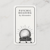  Crystal Ball Psychische Medium QR-code Visitekaartje (Voorkant)