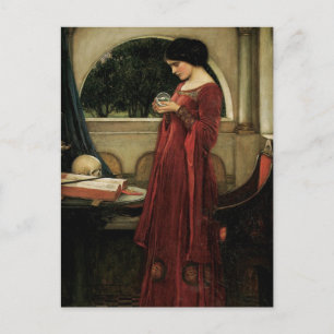 Crystal Ball van John William Waterhouse Briefkaart