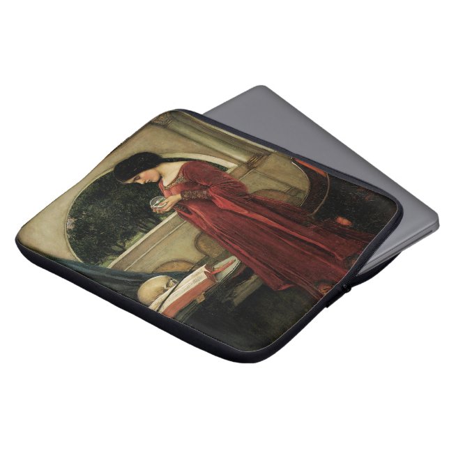 Crystal Ball van John William Waterhouse Laptop Sleeve (Voorkant top)
