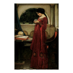 Crystal Ball van John William Waterhouse Perfect Poster