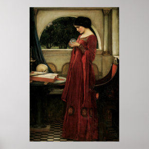 Crystal Ball van John William Waterhouse Poster