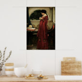 Crystal Ball van John William Waterhouse Poster (Keuken)