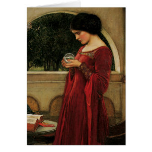 Crystal Ball Woman Waterhouse Painting