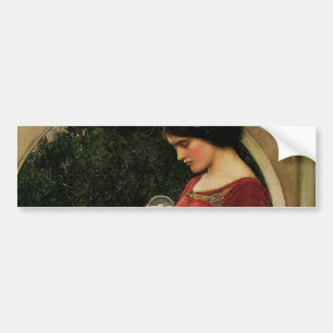 Crystal Ball Woman Waterhouse Painting Bumpersticker