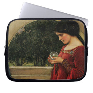 Crystal Ball Woman Waterhouse Painting Laptop Sleeve