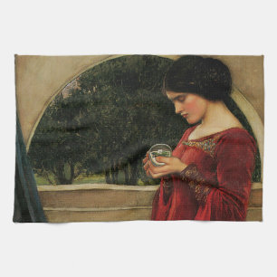Crystal Ball Woman Waterhouse Painting Theedoek