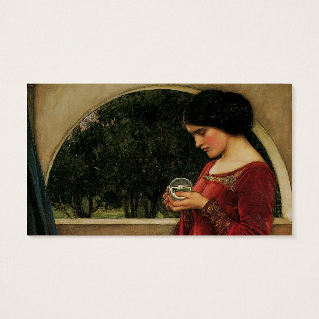 Crystal Ball Woman Waterhouse Peinture (Dos)