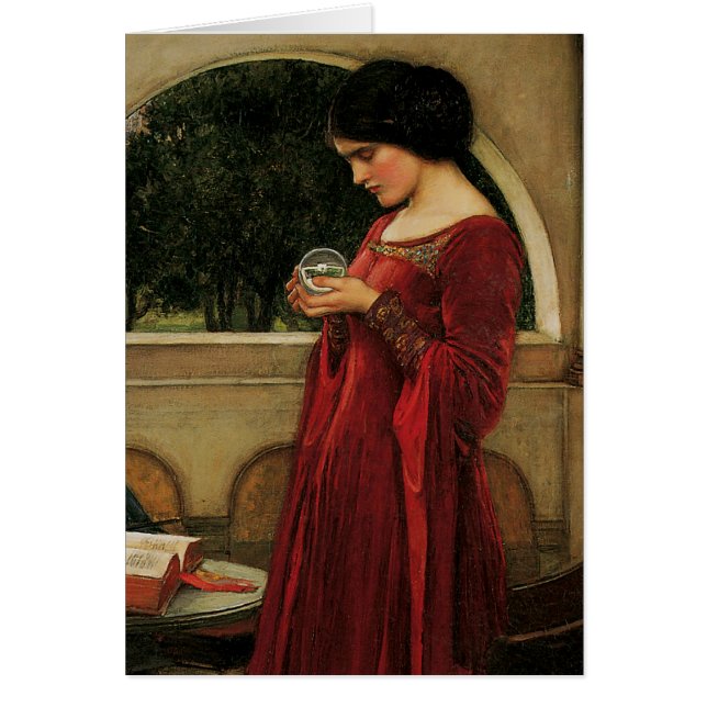 Crystal Ball Woman Waterhouse Peinture (Devant)