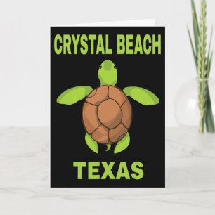 Crystal Beach Gezinsvakantie Texas Zeeschildpad Vo Kaart
