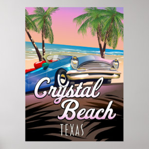 Crystal Beach Texas reisposter Poster