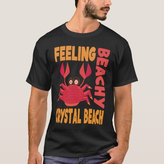 Crystal Beach Vacation Summer Quote T-shirt (Voorkant)