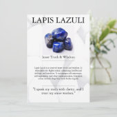 Crystal Betekenis Kaart - Lapis Lazuli (Staand voorkant)