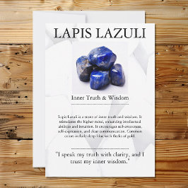 Crystal Betekenis Kaart - Lapis Lazuli