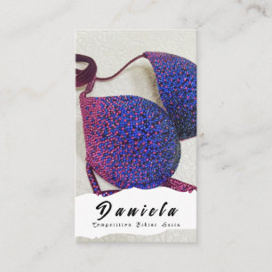 Crystal Bikini Fitness Competition Suits Women Visitekaartje