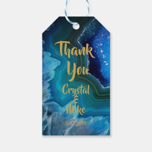 Crystal Blue Cadeaulabel (Voorkant)