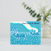 Crystal Blue Cariou Briefkaart (Staand voorkant)
