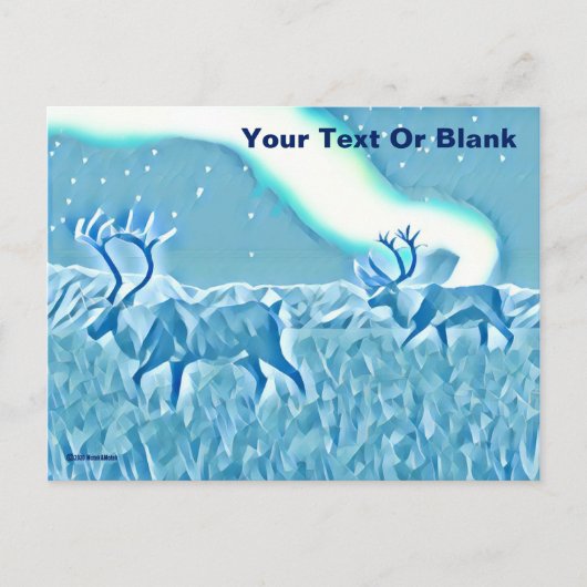 Crystal Blue Cariou Briefkaart (Voorkant)