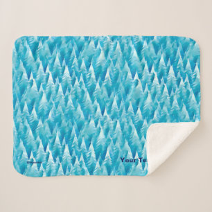 Crystal Blue Cariou Sherpa Deken