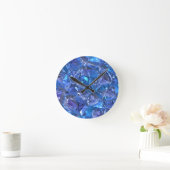 Crystal Blue en Paars Ronde Klok (Huis)