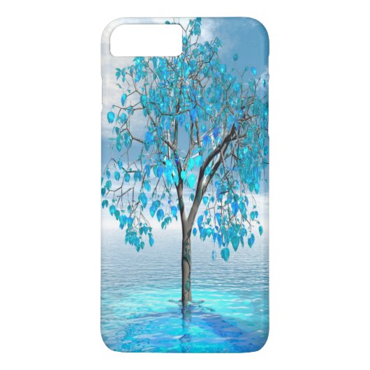 Crystal Blue-structuur Case-Mate iPhone Case (Achterkant)