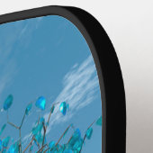 Crystal Blue-structuur Pickleball Paddle (Links Detail)