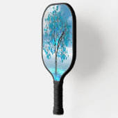 Crystal Blue-structuur Pickleball Paddle (Links)