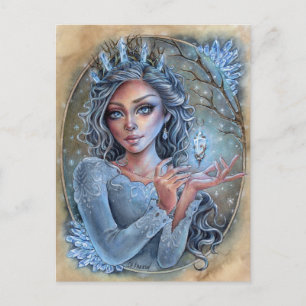 Crystal Briefkaart Fantasy Enchantress Magic