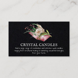 Crystal Candle Inention Spell Visitekaartje