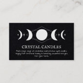 Crystal Candle Moon Spell Visitekaartje (Voorkant)