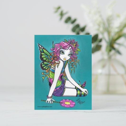Crystal Candy Rainbow Fairy Carte postale (Debout devant)
