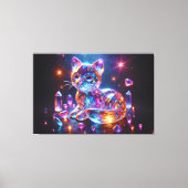 Crystal Cat Canvas Afdruk (Voorkant)