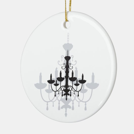 Crystal Chandelier Black Gothic and Shadow Keramisch Ornament (Links)