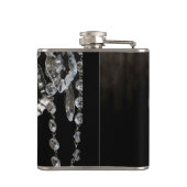 Crystal Chandelier Chic Gla Monogram Whiskey Flask Heupfles (Achterkant)