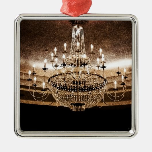 Crystal Chandelier Dazzle Glitz Glam Ornament (Voorkant)