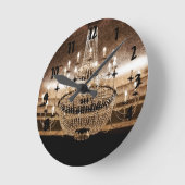 Crystal Chandelier Dazzle Glitz Glam Wall klok (Hoek)