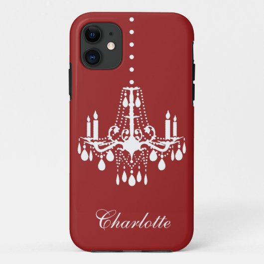 Crystal Chandelier iPhone 5 Hoesje-Mate (rood) Case-Mate iPhone Case (Achterkant)